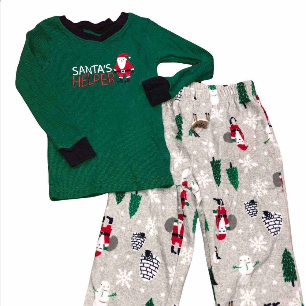Carters size 2T adorable Christmas pajama set